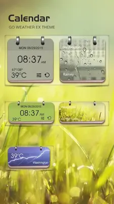 Calendar Style GO Weather EX android App screenshot 0