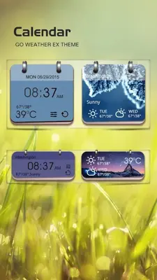 Calendar Style GO Weather EX android App screenshot 1